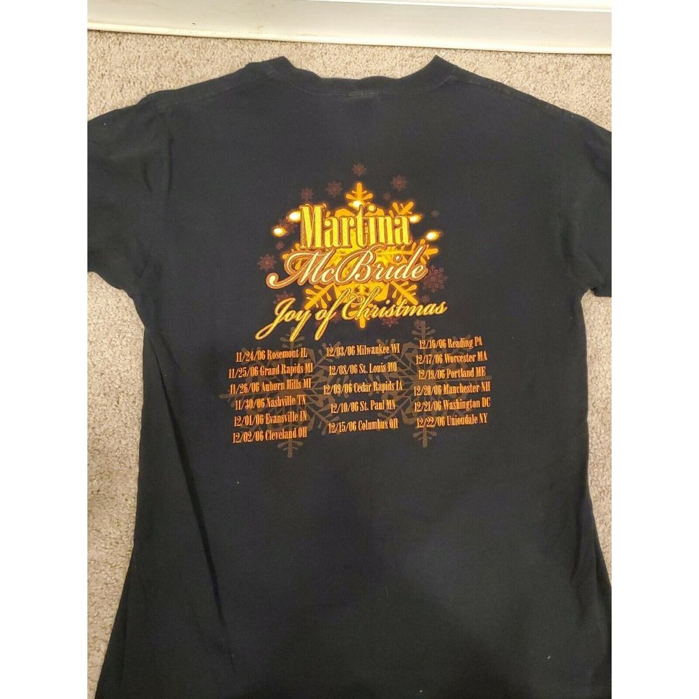 Martina McBride 2006 Tour Joy of Christmas Country T-Shirt, Adult Medium, Black - Picture 4 of 4